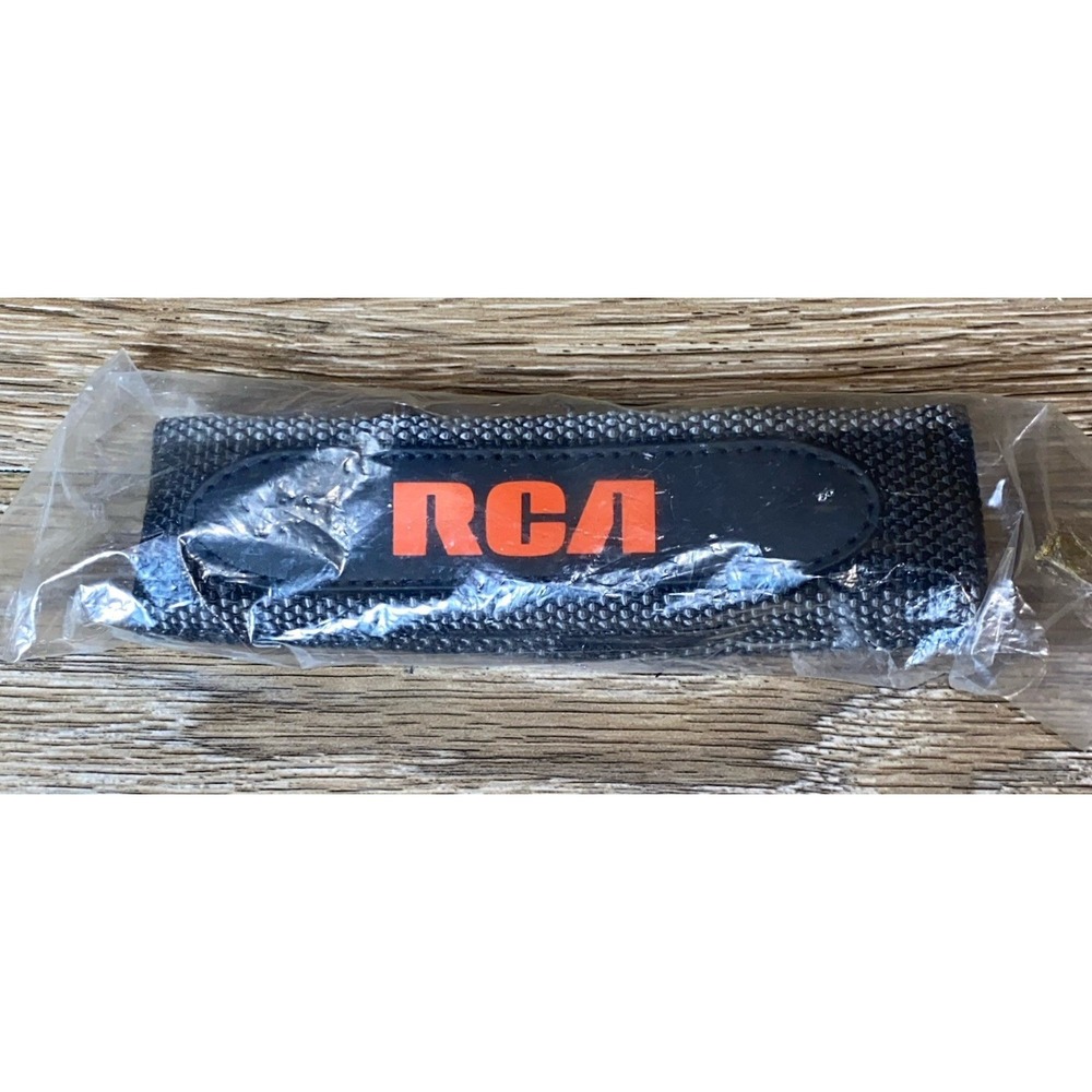 Vintage RCA Camcorder Strap - Black & Red
